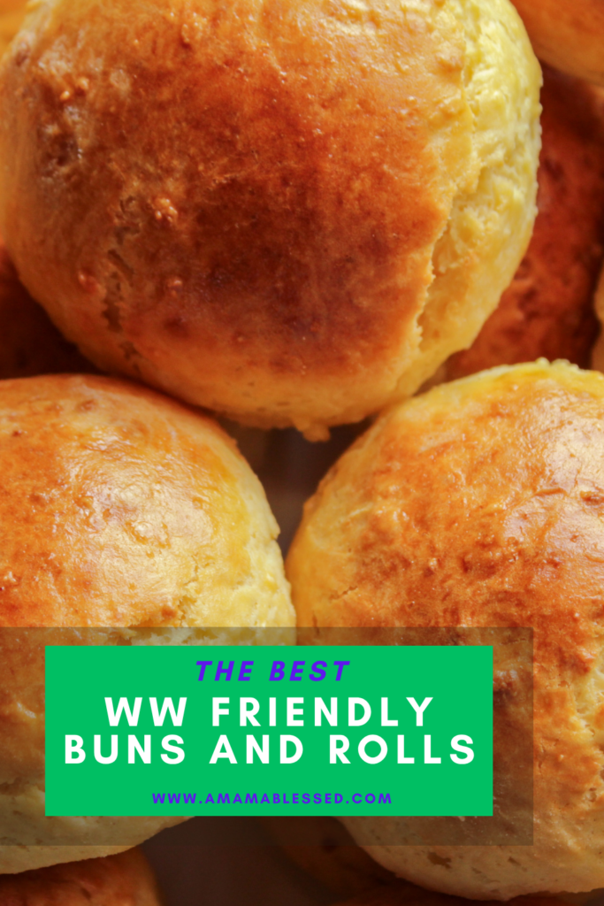 A close up of freshly baked rolls.